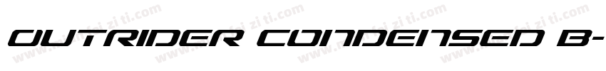Outrider Condensed B字体转换